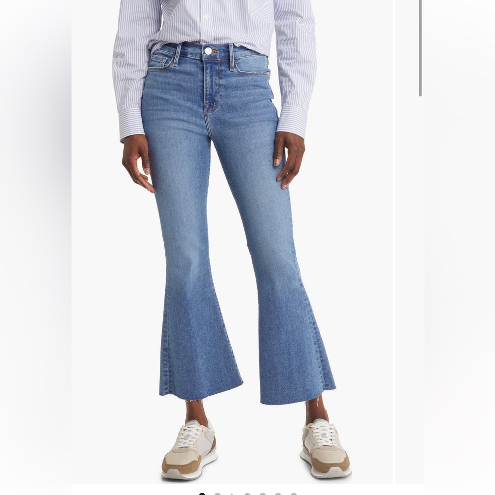 FRAME Le Crop Flare Denim Jeans - size 29